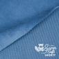 Preview: Plüschstoff Shorty uni 75x100cm rauchblau – Kullaloo